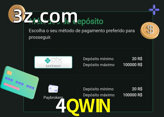 O cassino 4QWINbet oferece uma grande variedade de métodos de pagamento